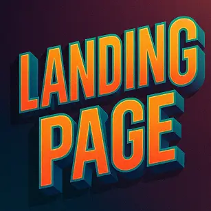 Imagen con la palabra 'landing page'